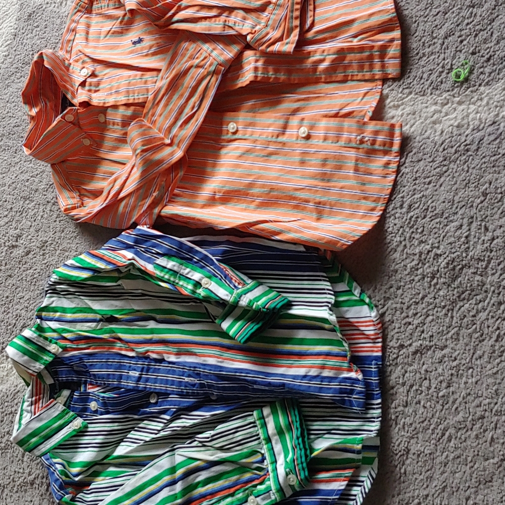 2 boys dress shirts
